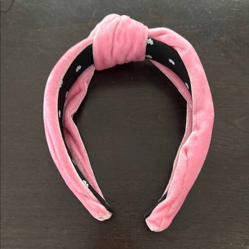 Lele Sadoughi Pink Velvet Headband